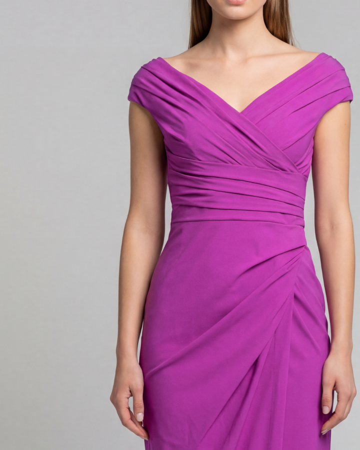Midi Jerseydress fuchsia