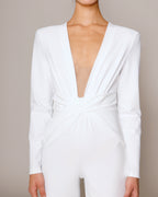 Seventies Catsuit white