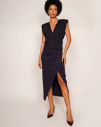 Midiskirt Jersey navy