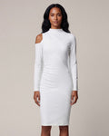 Cut-out-Kleid aus Jersey Ivory von Sonja Kiefer