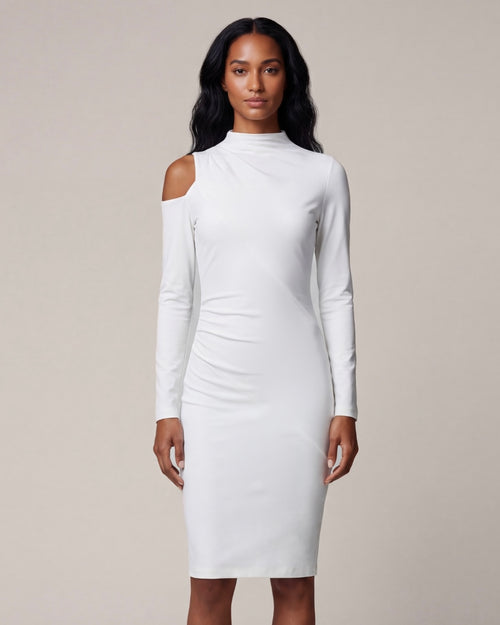 Cut-out-Kleid aus Jersey Ivory von Sonja Kiefer
