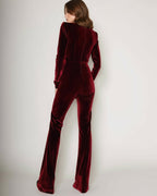 Velvet Catsuit Bordeaux