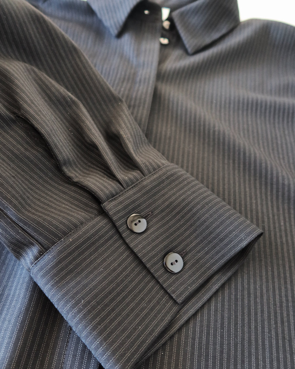 Pinstripe Shirt black