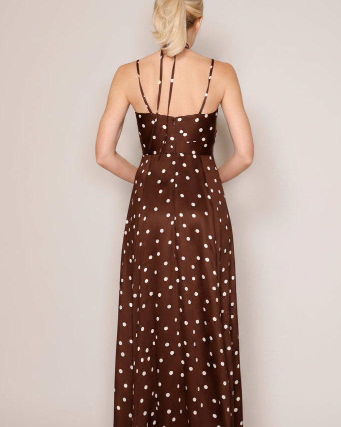 Polka Dot Dress Choccolate