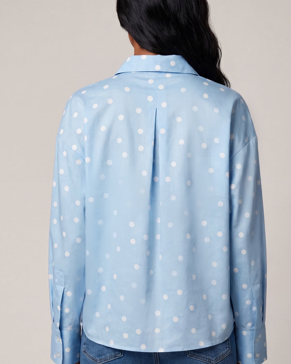 Polka Dot Shirt light blue