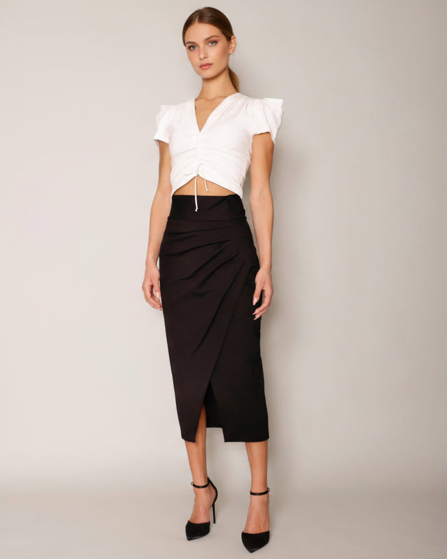 3/4 Jersey Skirt black