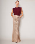 High-Waist-Rock Glow Gold von Sonja Kiefer