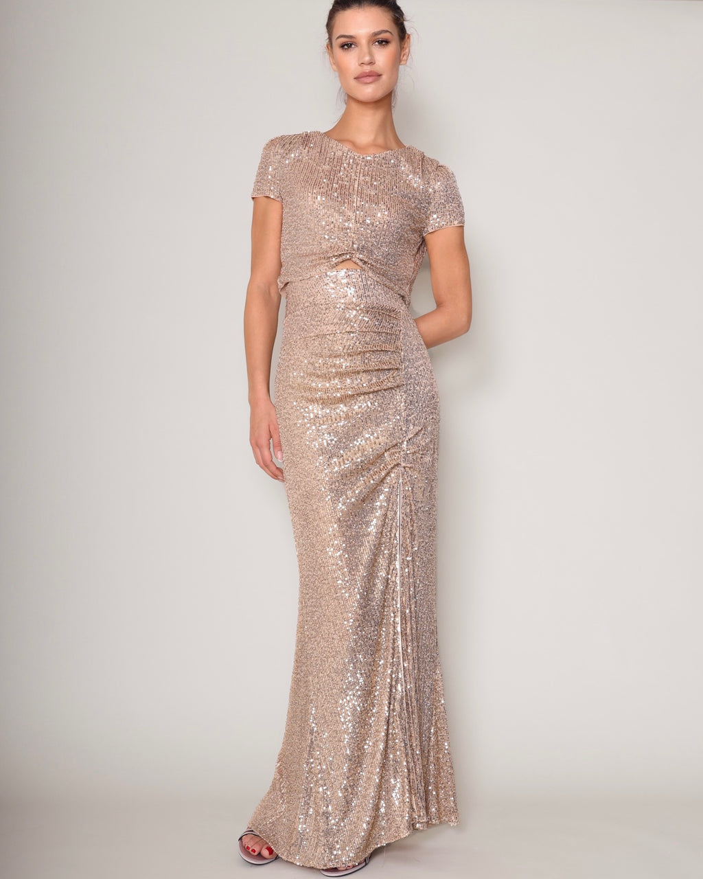 High Waisted Glow skirt gold