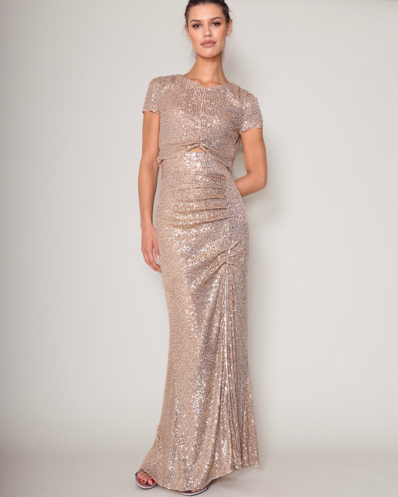 High Waisted Glow skirt gold
