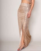 High Waisted Glow skirt gold