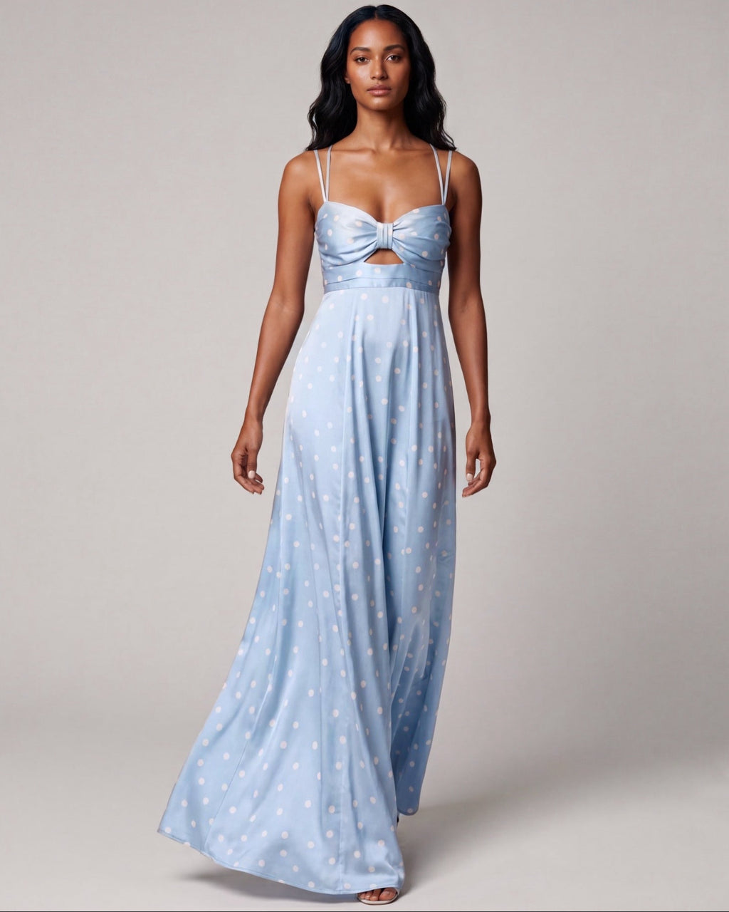 Polka Dot Dress light blue