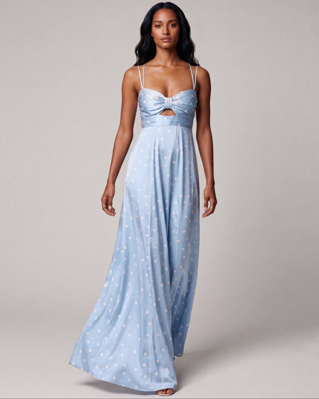 Polka Dot Dress light blue