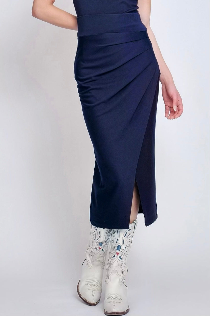 3/4 Jersey Skirt navy