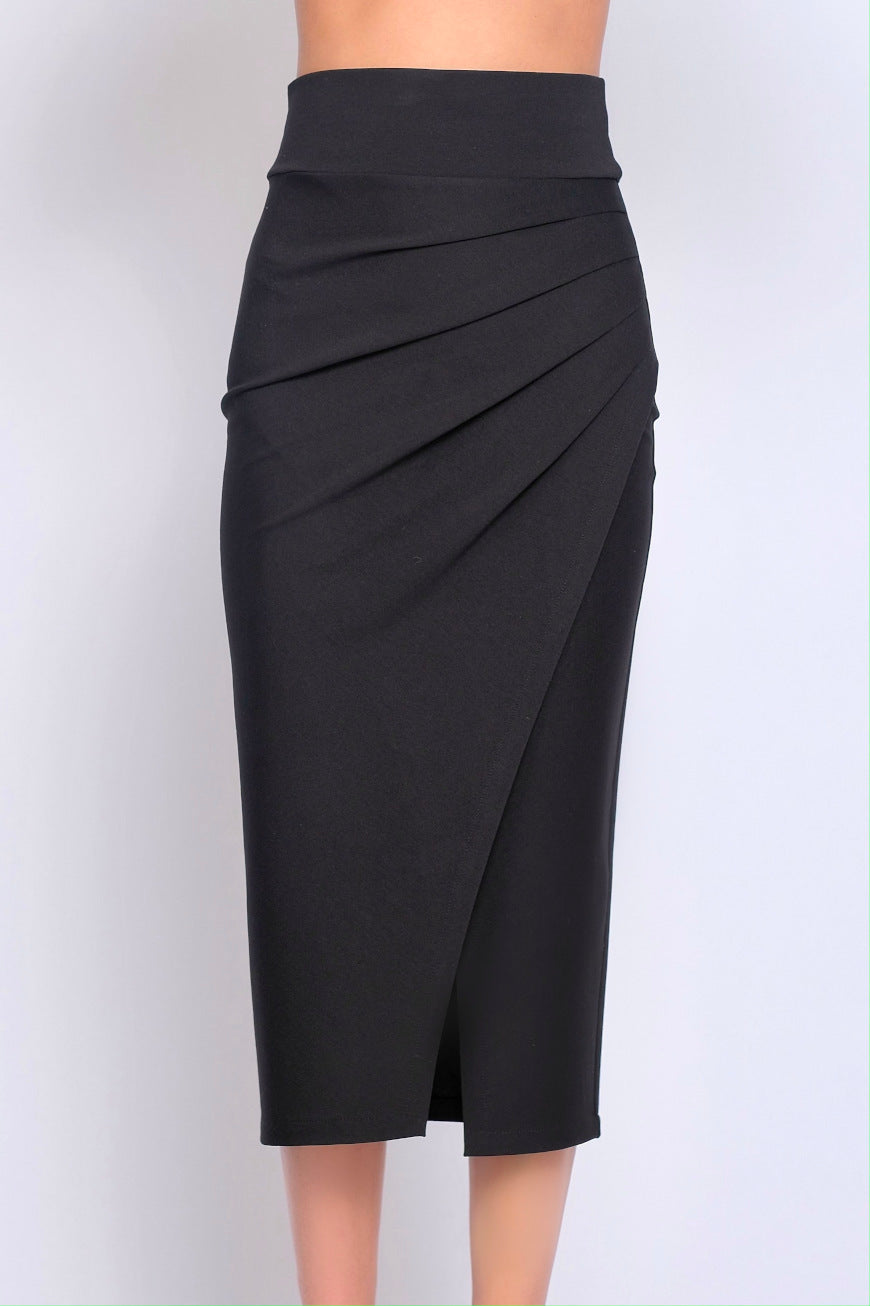 3/4 Jersey Skirt black- BACK IN STOCK