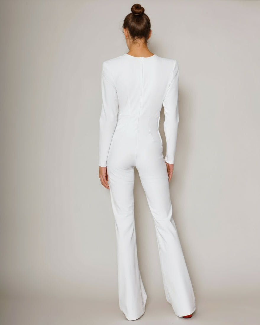 Seventies Catsuit white