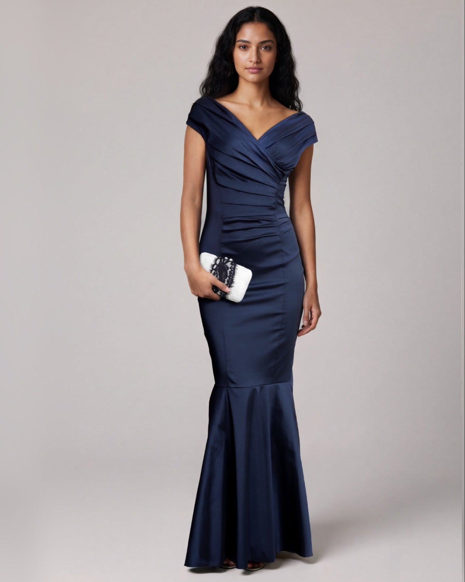 Langes Abendkleid Opera Navy von Sonja Kiefer