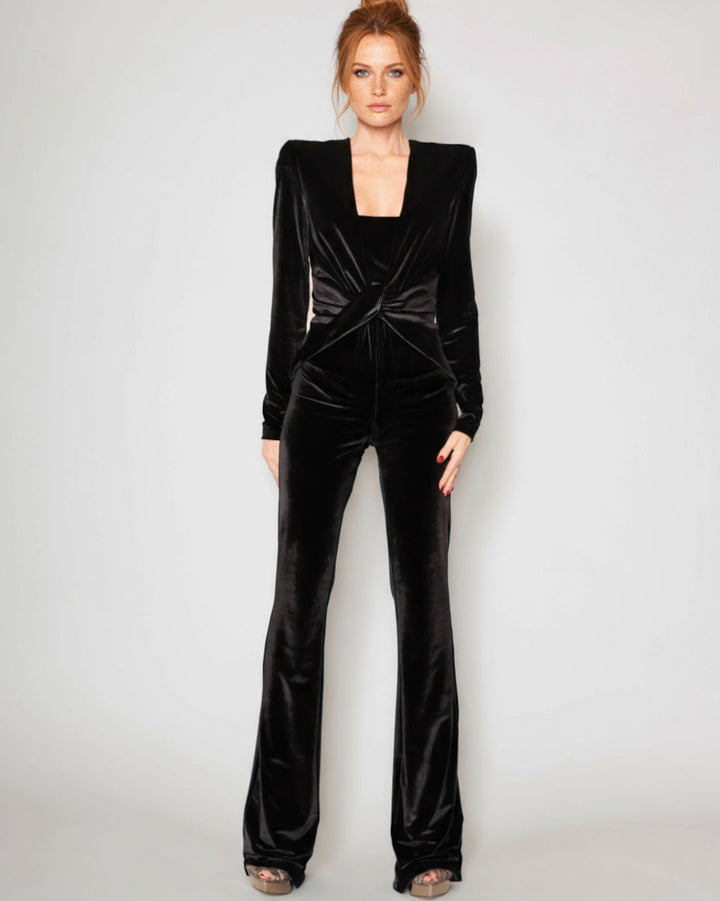 Velvet Catsuit black