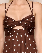 Polka Dot Dress Choccolate