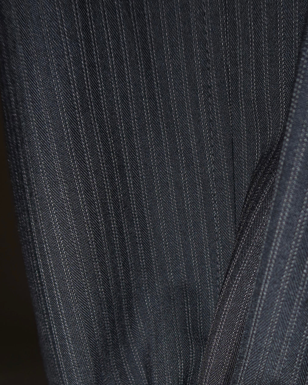 Tailored Pinstripe Skirt black