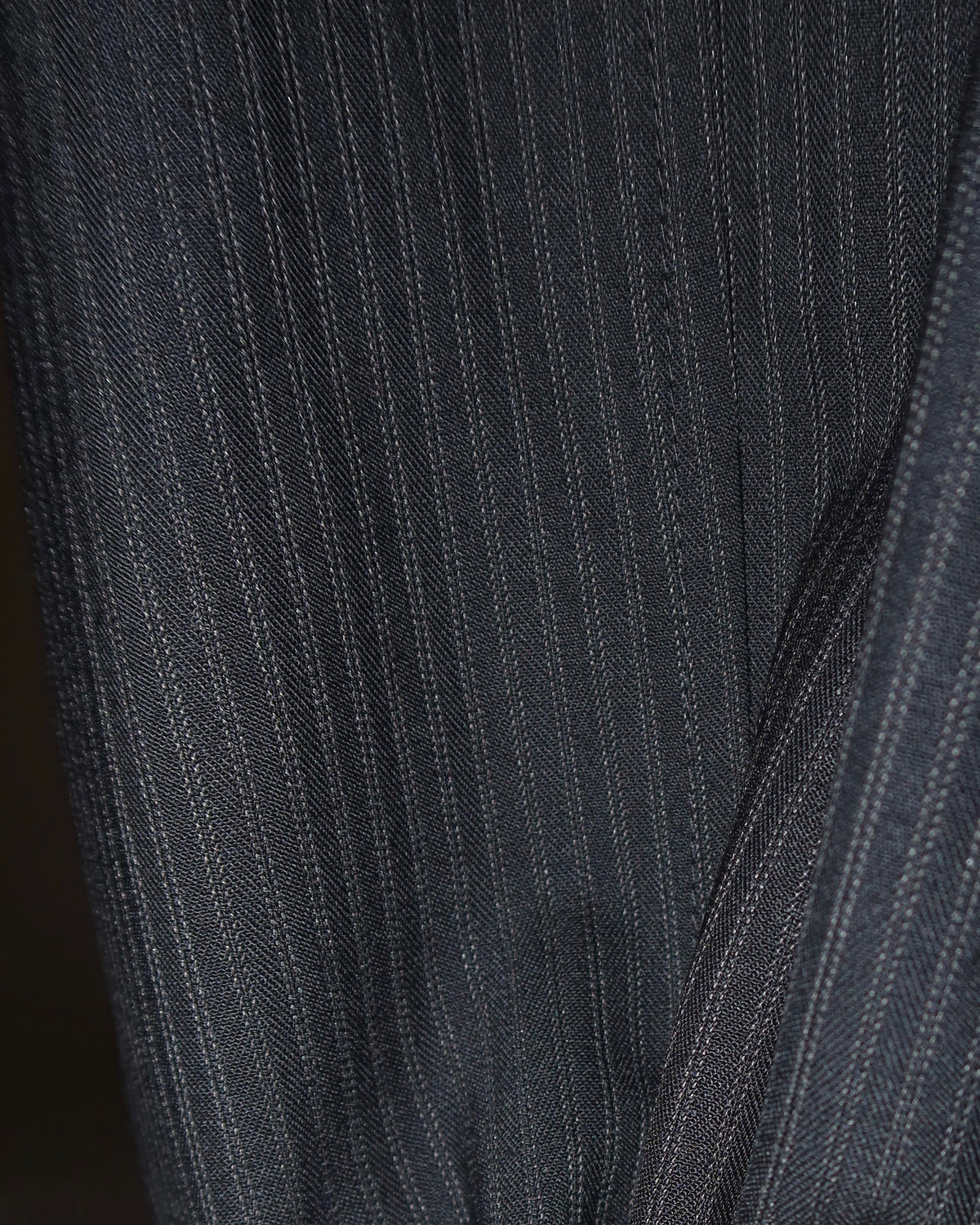 Tailored Pinstripe Skirt black