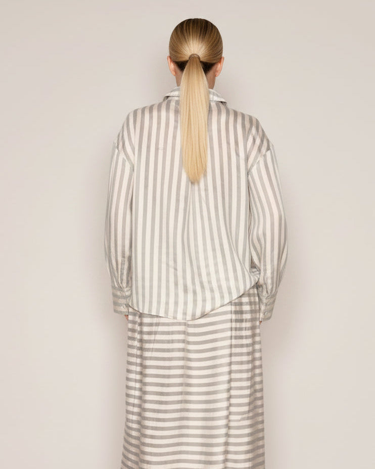 Sheer Striped Shirt