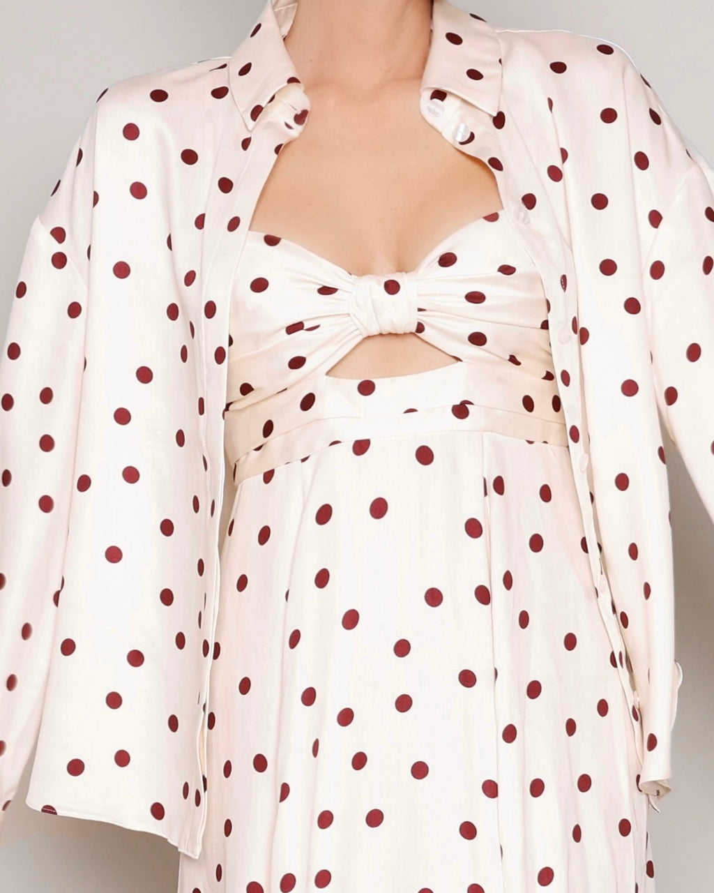Polka Dot Shirt creme