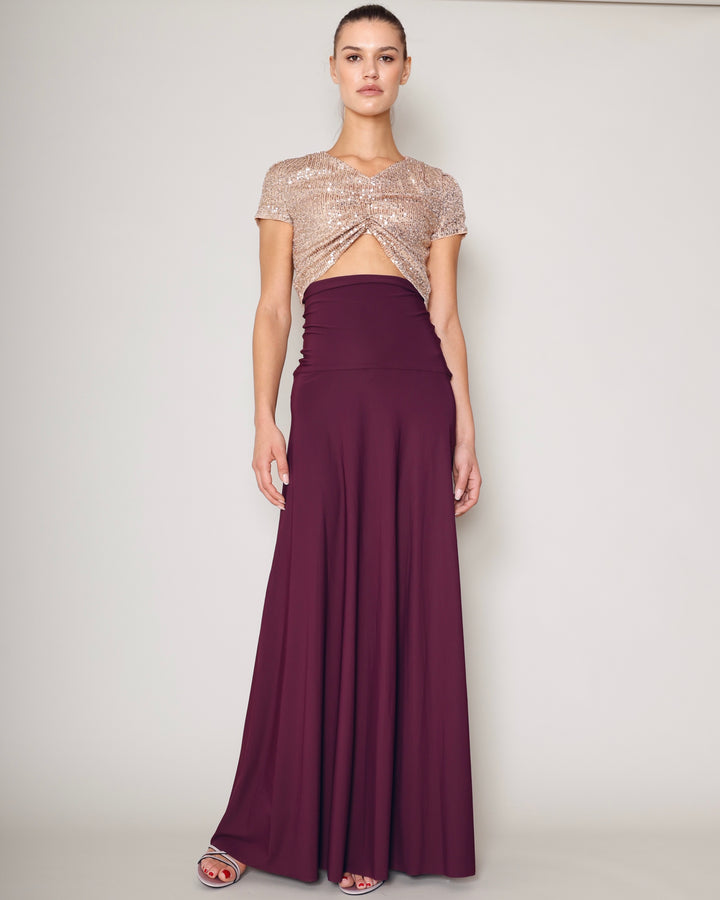 Maxi Skirt Jersey merlot
