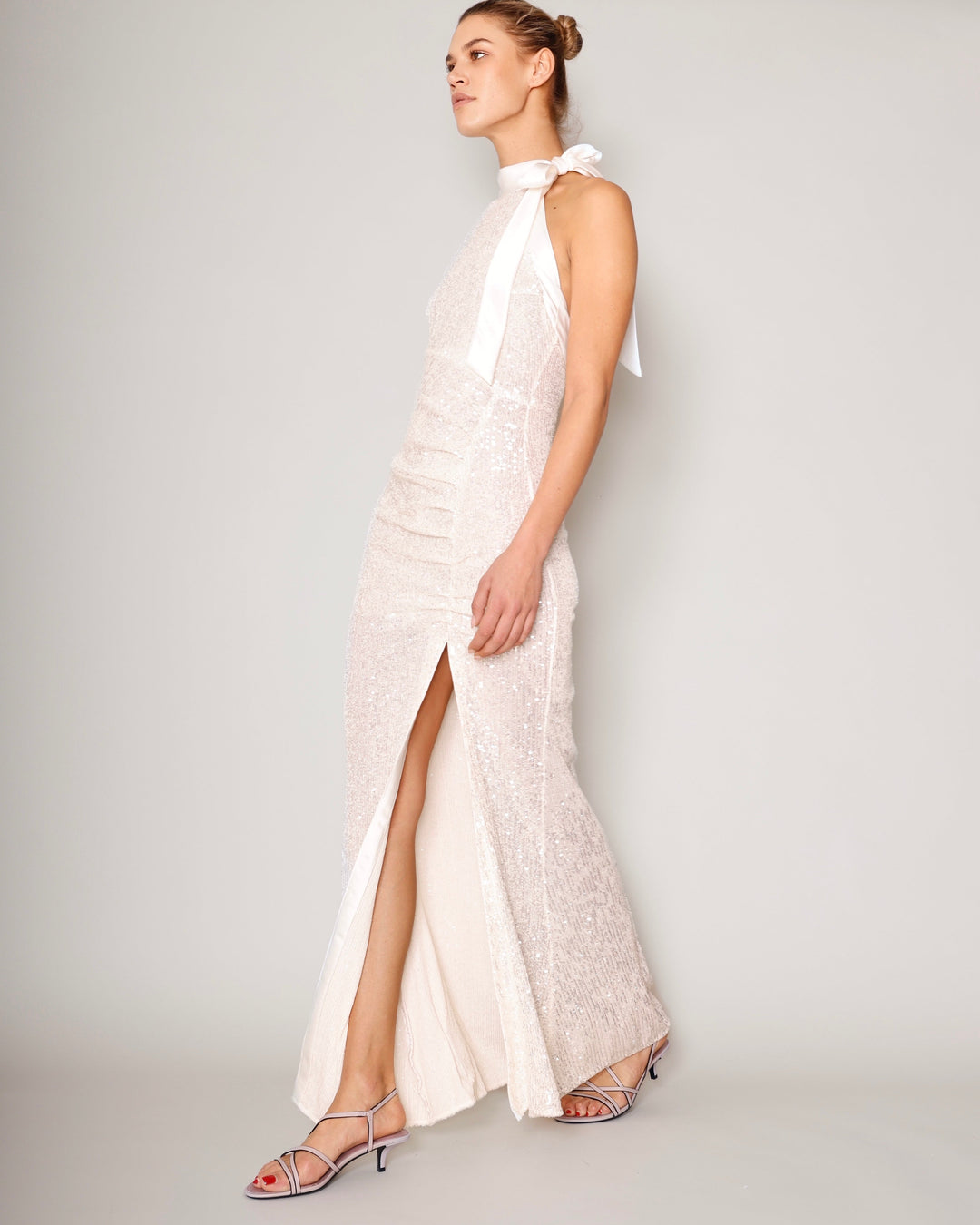 Halterneckdress white Glow