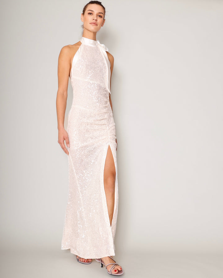 Halterneckdress white Glow