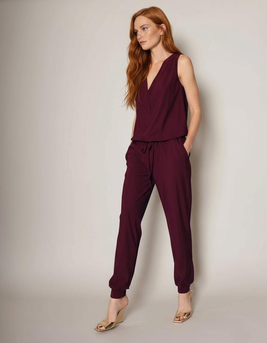 Jumpsuit Jersey merlot