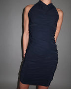 Halterneck Jersey Dress black