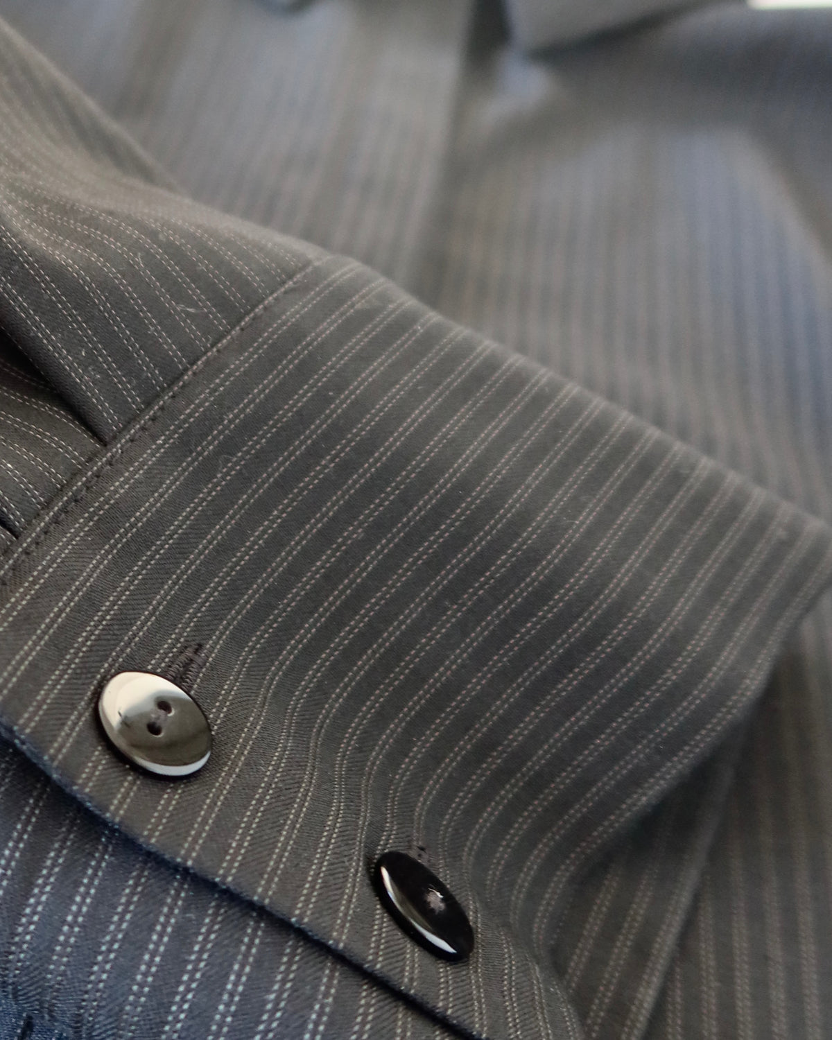 Pinstripe Shirt black
