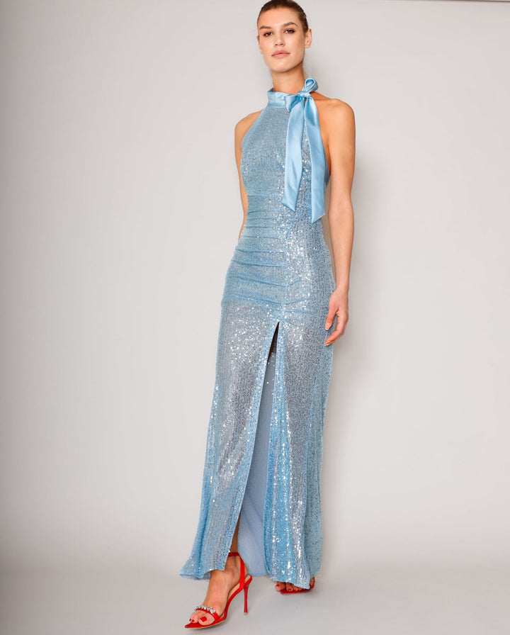Halterneckdress Glow iceblue