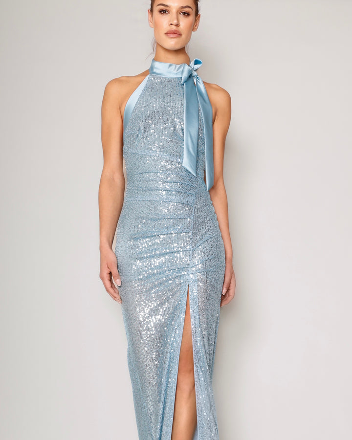 Halterneckdress Glow iceblue