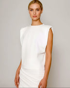 Padded Top off white