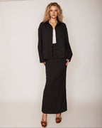 Pinstripe Shirt black
