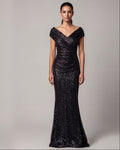 Pailletten-Abendkleid Opera Schwarz von Sonja Kiefer