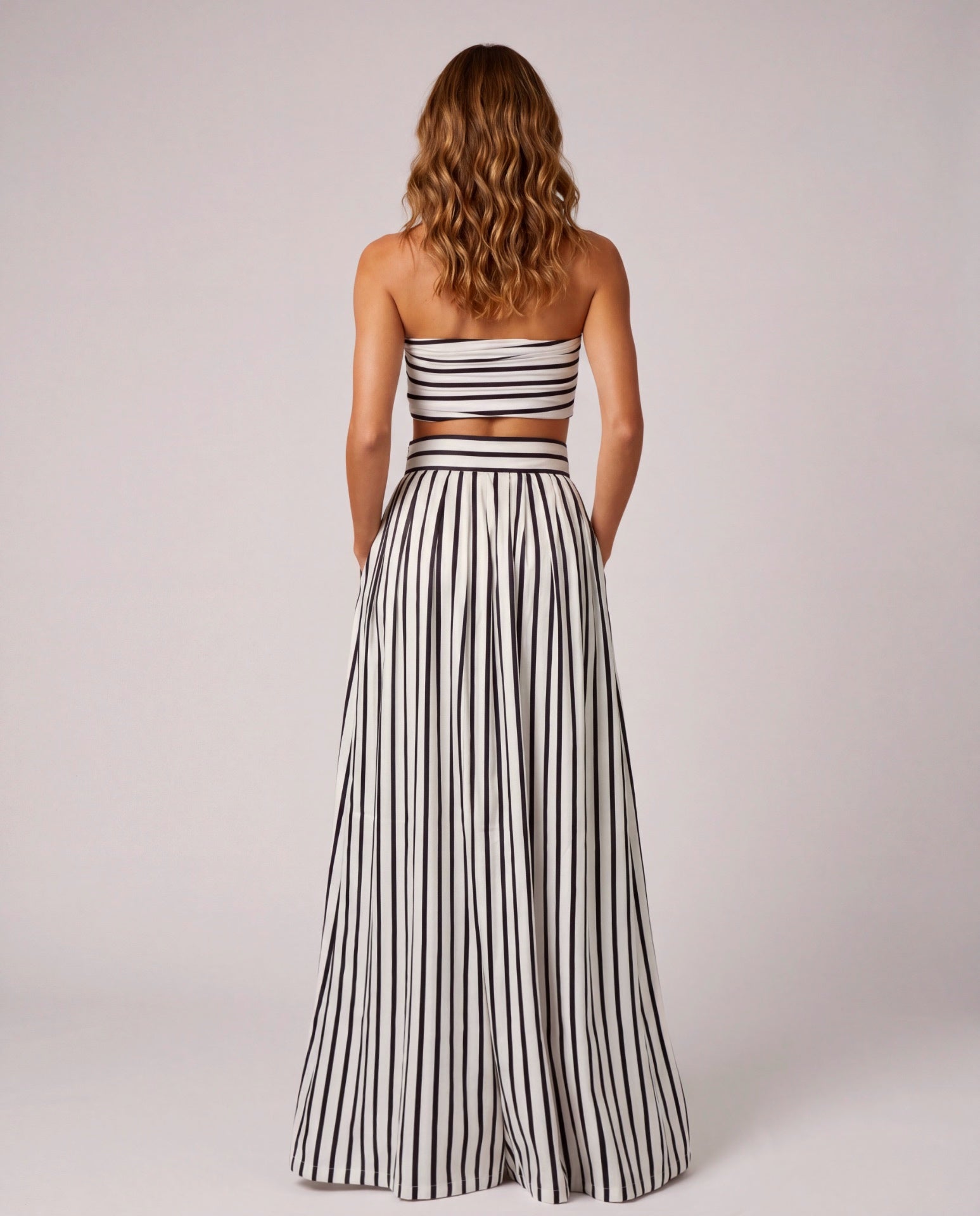 Maxi Satin Skirt & Scarf