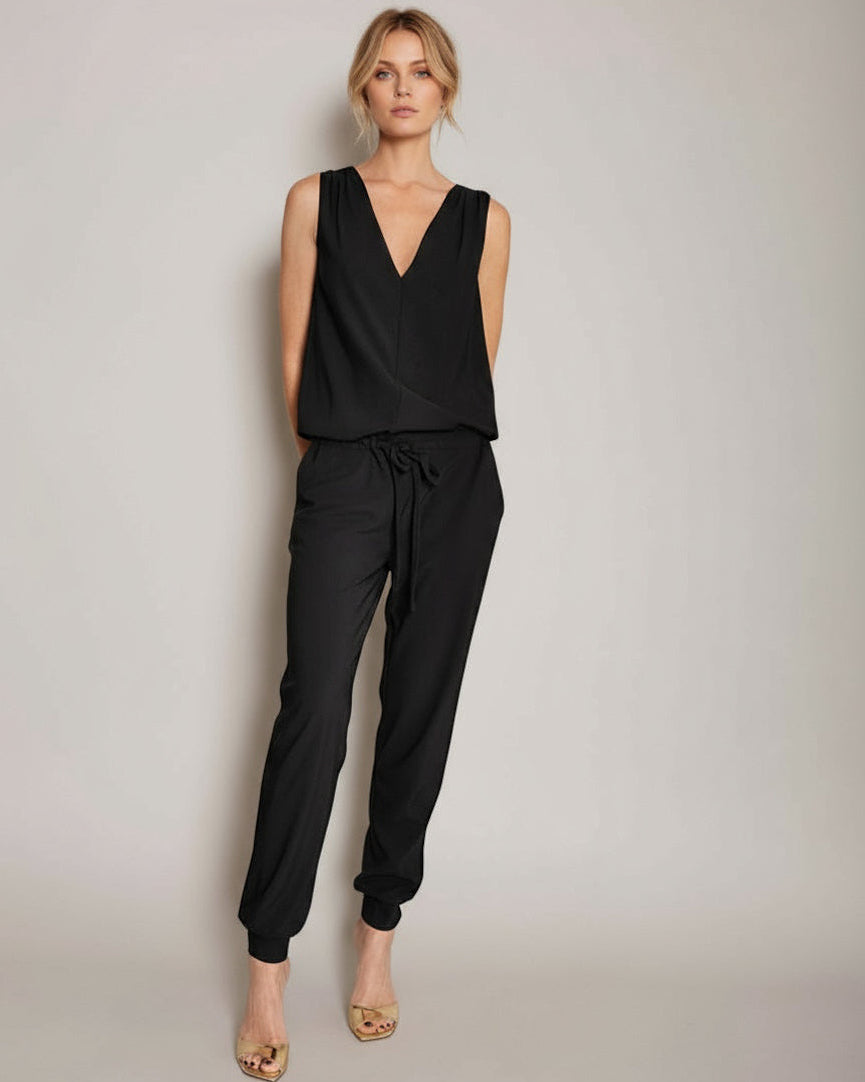 Jersey-Jumpsuit Schwarz von Sonja Kiefer
