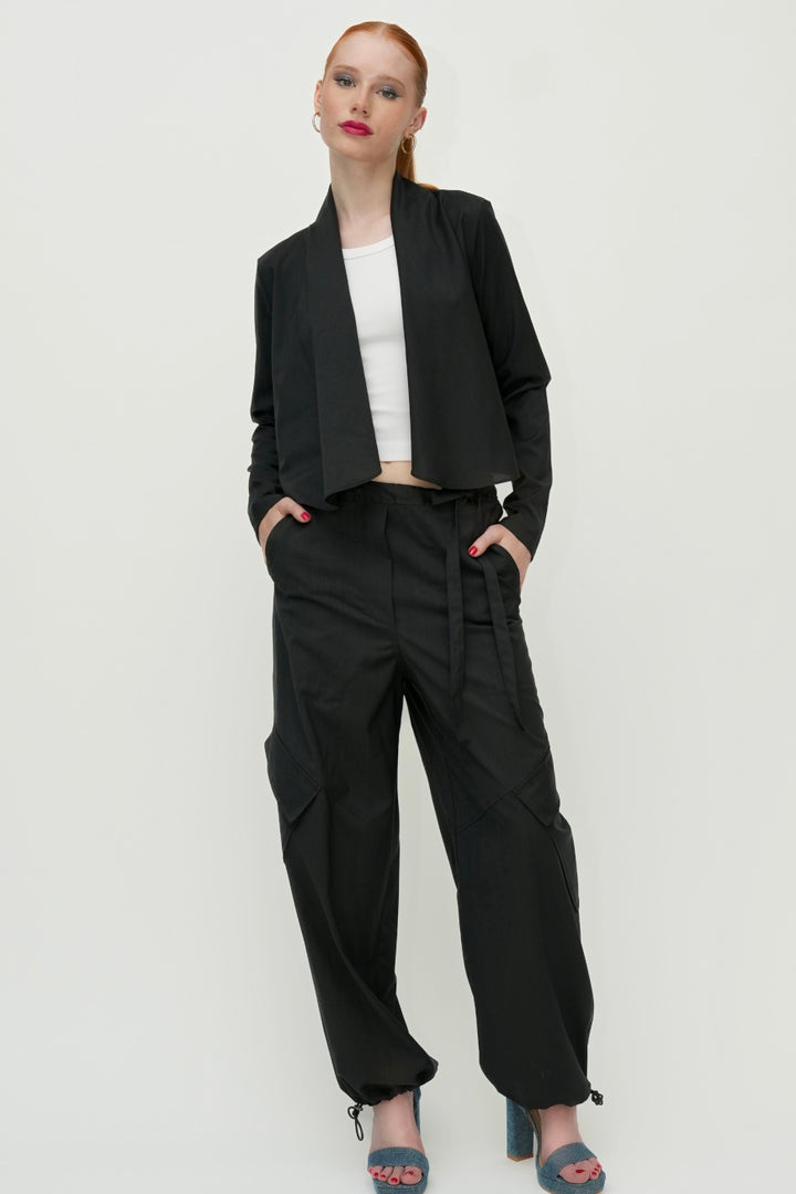 Cargo Suit Pants black