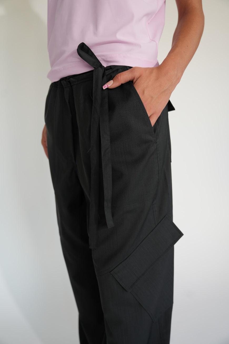 Cargo Suit Pants black