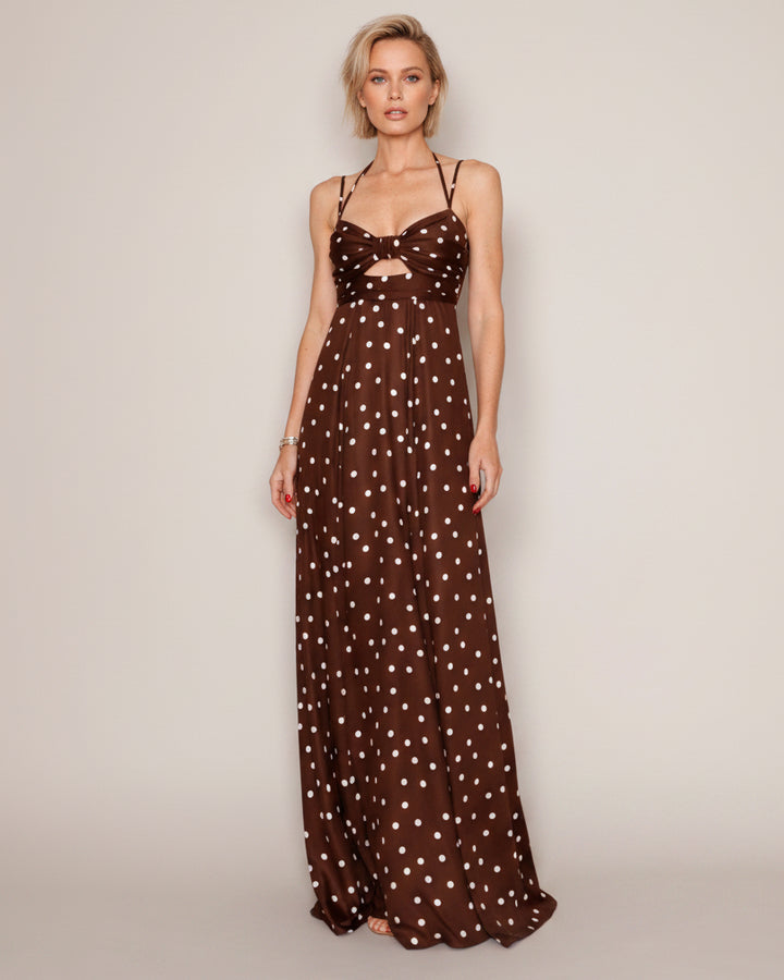 Polka Dot Dress Choccolate