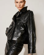 Cropped Trench vegan leather