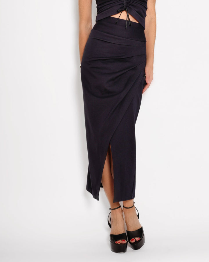 3/4 Jersey Skirt navy