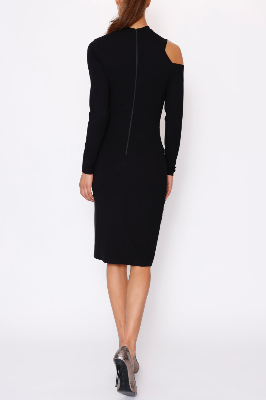 Cut-out Dress Jersey black