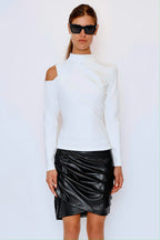 Cut-out Shirt Jersey ivory