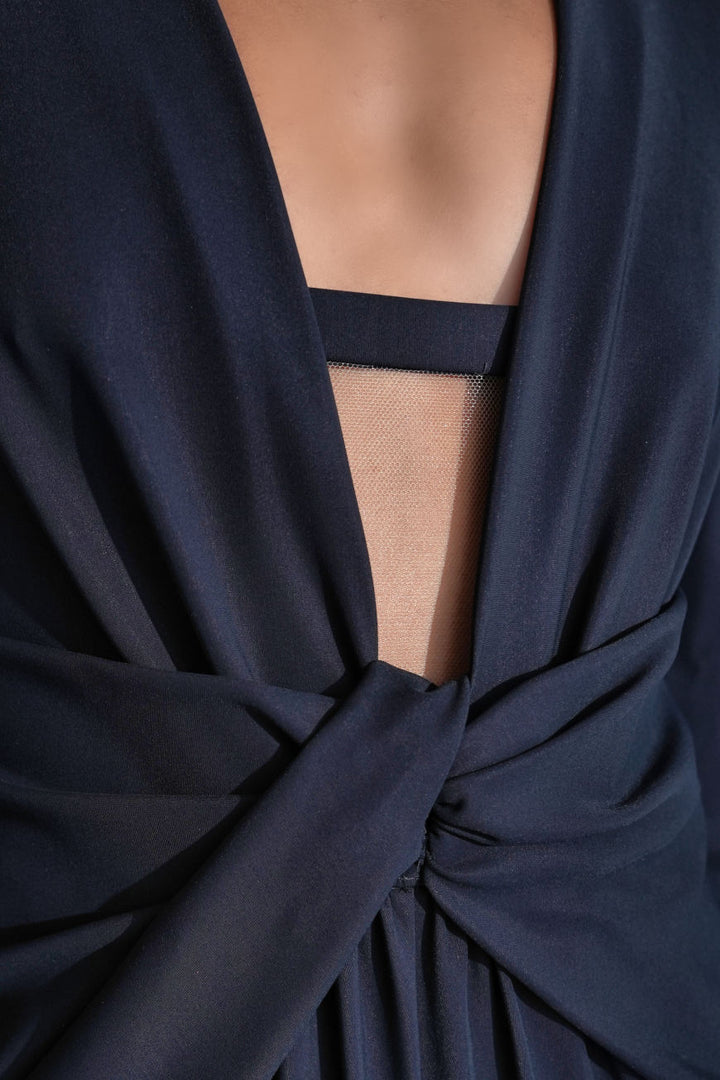 Deep Neckline Dress black