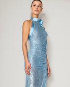 Halterneckdress Glow iceblue
