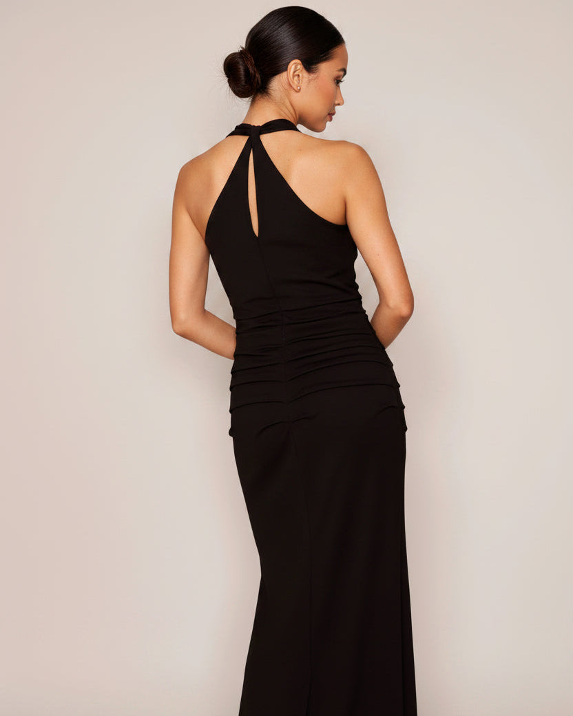 Jersey Drape Dress black