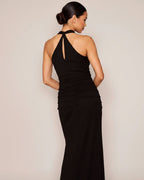 Jersey Drape Dress black